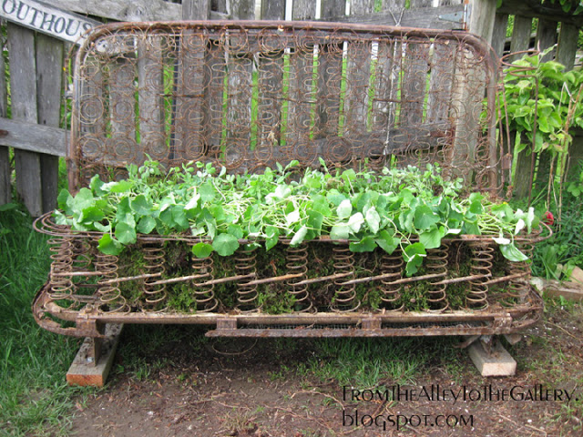 After I Was Done Gawking At The Flower Bed We Bent Into Shape Wire Springs Hadwith Help Of A Very Large Viseand Then Were After I Was Done Gawking At The Flower Bed We Bent Into Shape Wire Springs Hadwith Help Of A Very Large Viseand Then Were