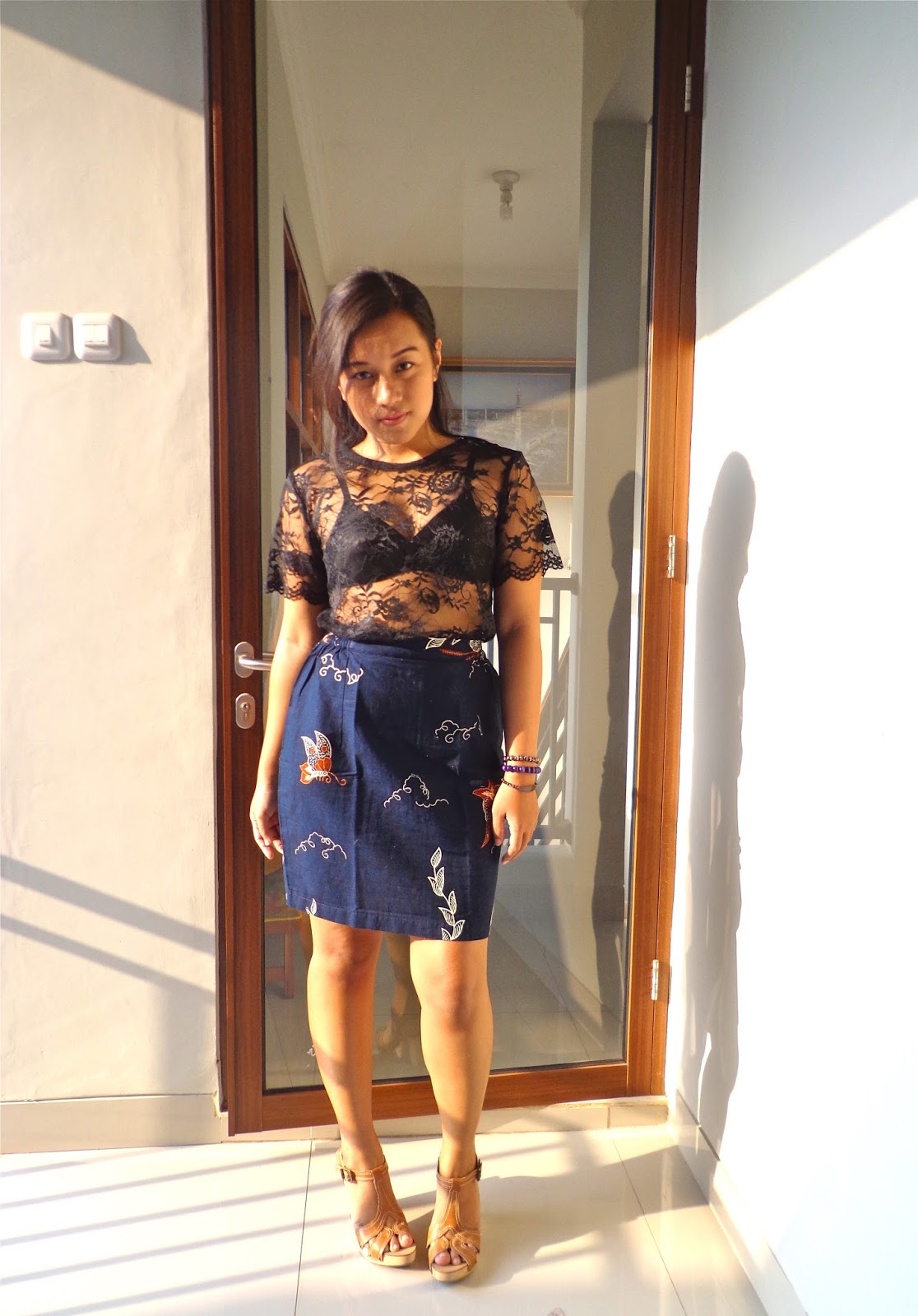 Cold Pasta How to wear Batik Skirt