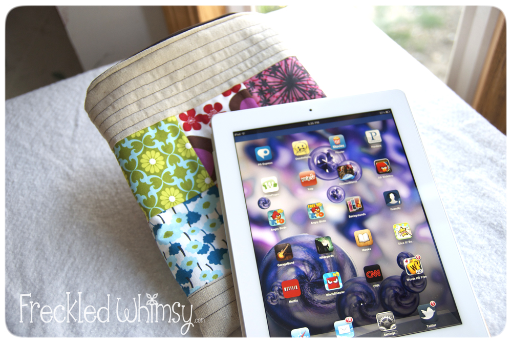 Freckled Whimsy iPad Pouch Tutorial