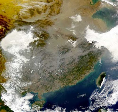 Pollution images info - China's air pollution Images From NASA