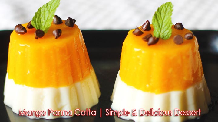 Mango Panna Cotta Dessert Mango Panna Cotta Dessert