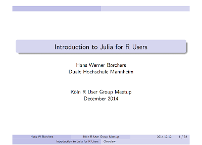 Notes from the Kölner R meeting, 12 December 2014
