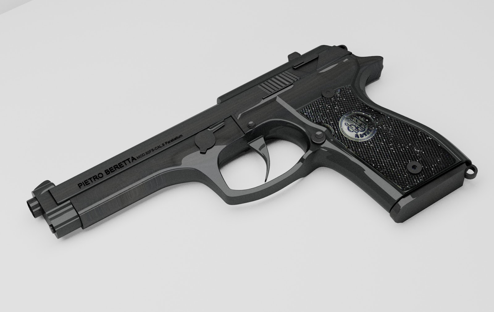 This is a beretta 9mm, I like action movies, and I thought that creating a ...
