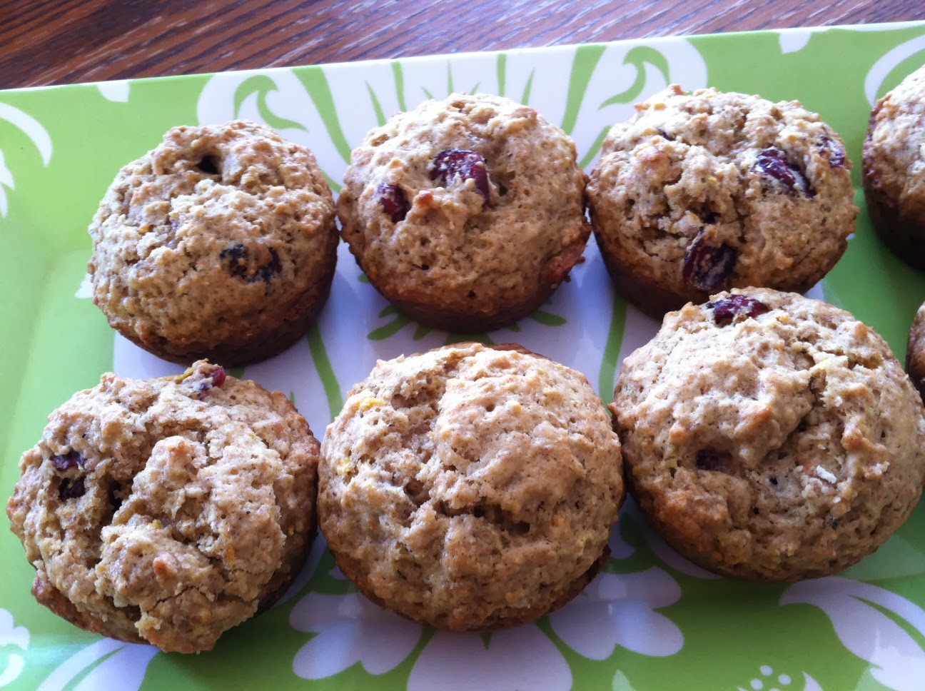 "Pointless" Meals Orange Cranberry Wheat Germ Muffins