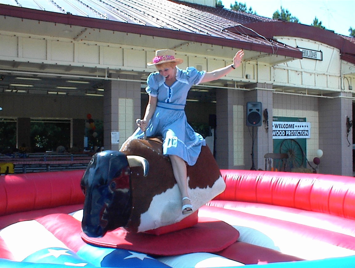 JUST BETWEEN ME AND YOU Grandma's Can Ride Mechanical Bulls Too!