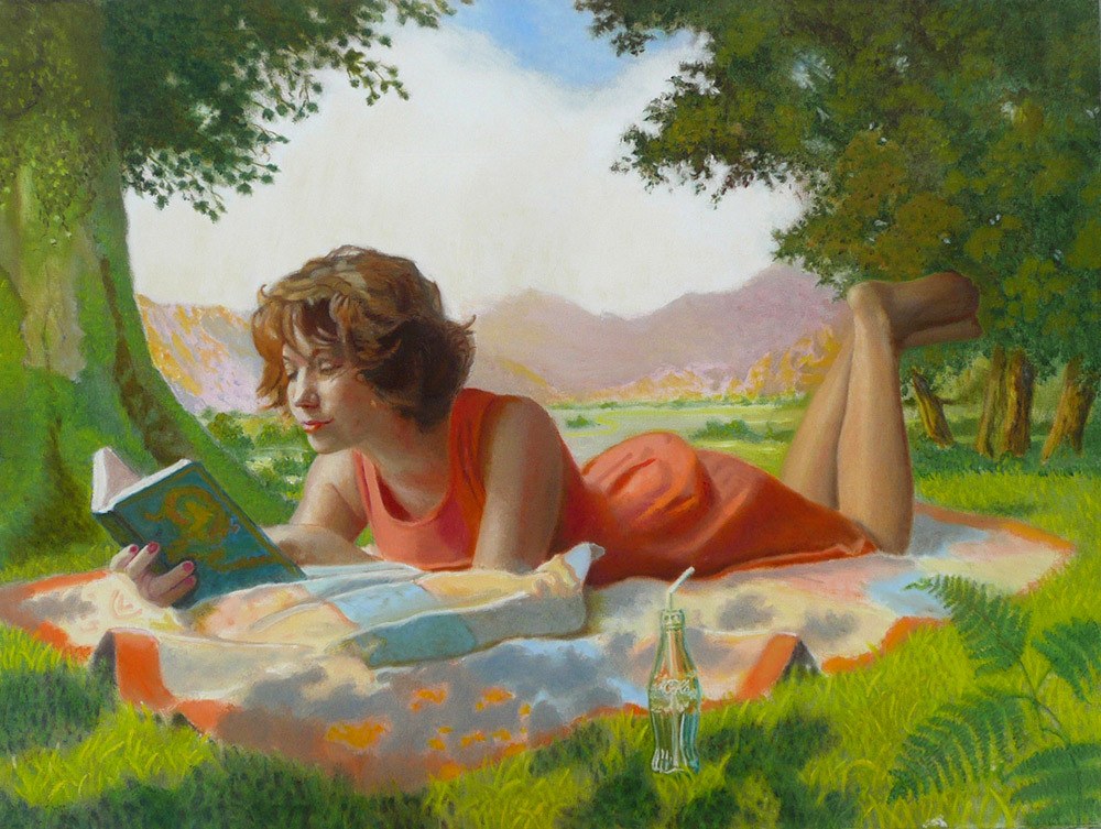 Topless girls reading books cates