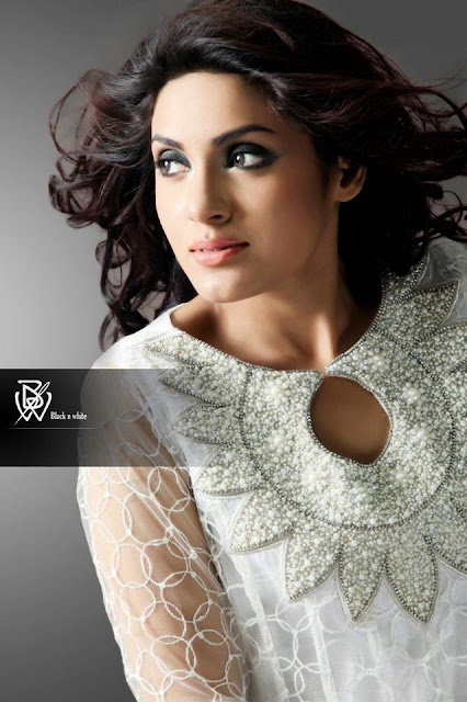 Black & White Couture Party Wear Summer Collection 2013