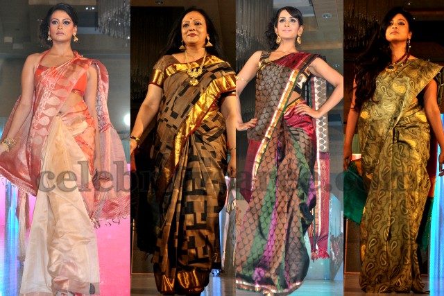Celebrities in Light Colors Pattu Sarees