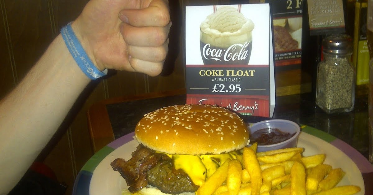 Will's Burger Blog Bacon Cheeseburger Frankie and Benny's, Swansea,
