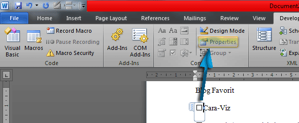 Cara Menambahkan Check Box Pada Dokumen Word Cara Menambahkan Check Box Pada Dokumen Word
