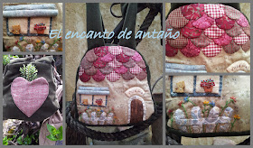 mochila escolar em patchwork