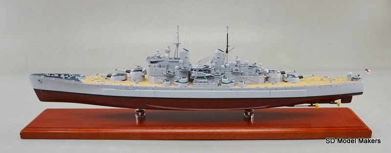 Sd Model Makers The World S Final Battleship Hms Vanguard Pennant 23 1950 Era 1 280 Scale Replica Model 33 69
