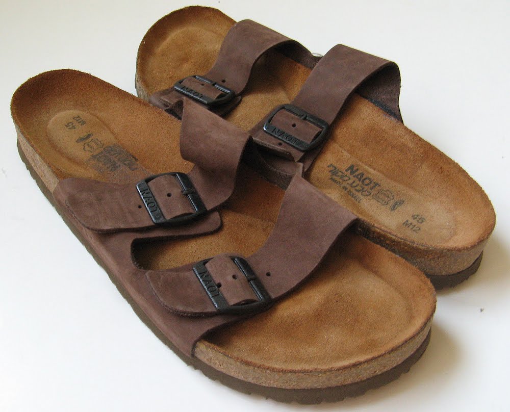 NAOT SANDALS SIZE 45 MENS BIRKENSTOCK SANDALS SIZE 12