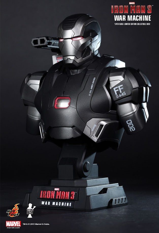 Hot Toys Iron Man 3 1/4 Scale Bust - War Machine