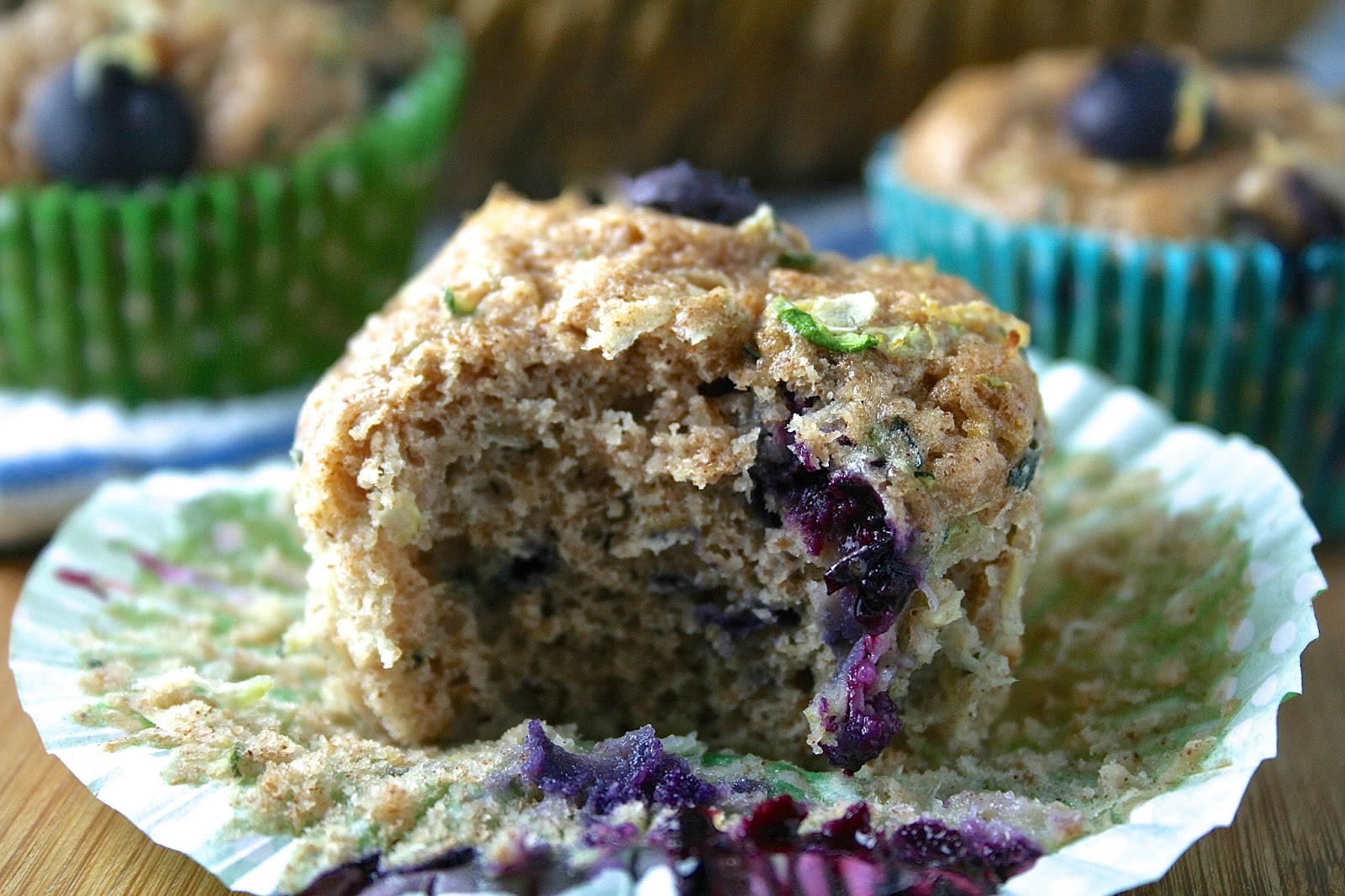 Oregon Transplant Lemon Blueberry Zucchini Muffins
