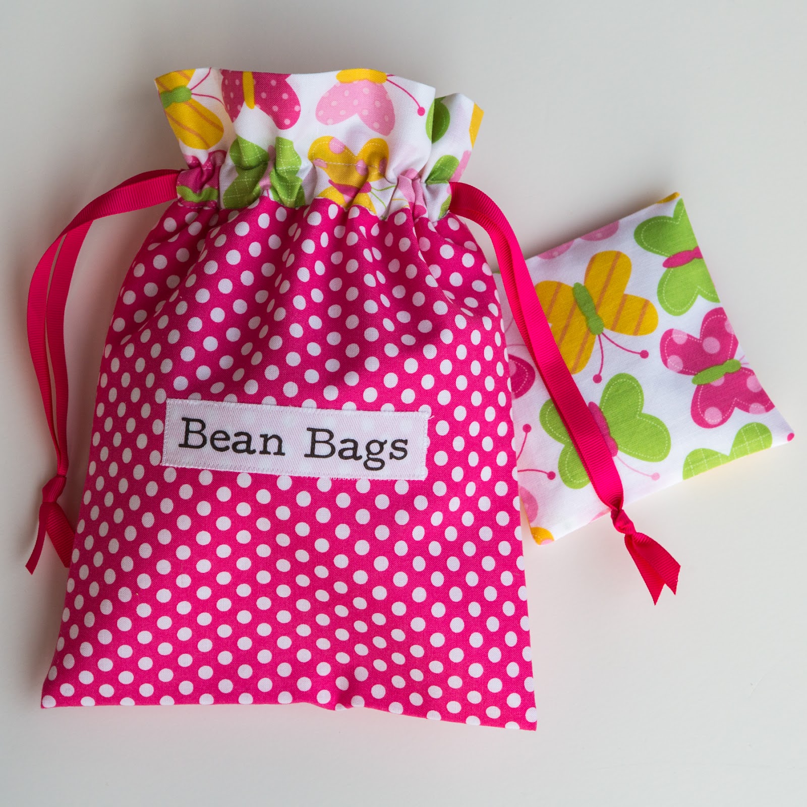 . November 14 Butterfly Bean Bags for Girls
