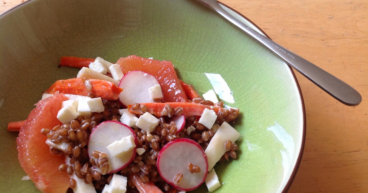 delish in a dish Wheat Berries for Canada Day