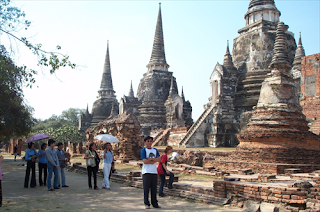 Ayuthaya, the capital of Siam  (the old Thailand) in the past