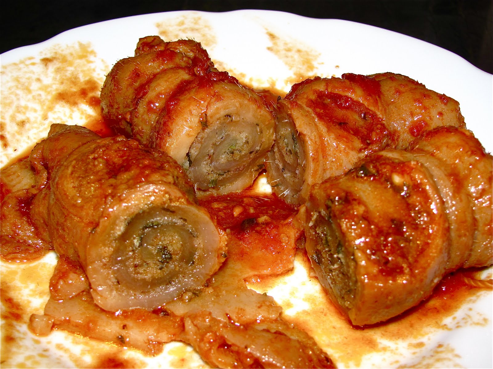Mister Meatball Pig skin braciole