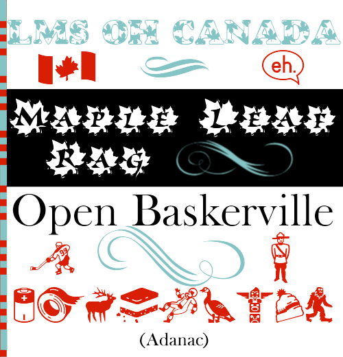Wayward Girls' Crafts Canada Day Fonts!