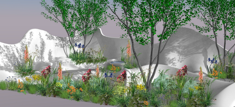 Fernando González. Pure Land Foundation Garden. RHS Chelsea