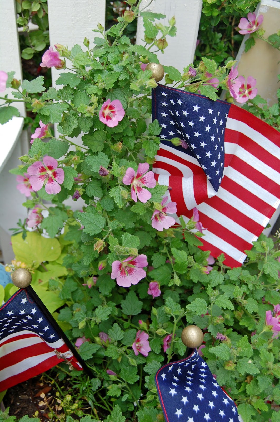 My Painted Garden Flags In My Garden