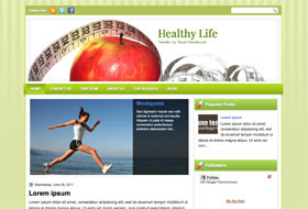 Healthy Life Blogger Template