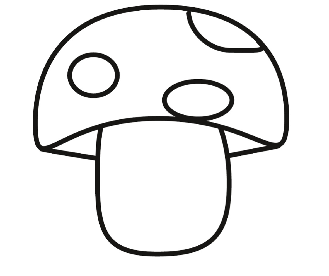 BAUZINHO DA WEB - BAÚ DA WEB : Desenhos e riscos de cogumelo para pintar,  colorir ou imprimir! Moldes de cogumelos - cogumelo risco
