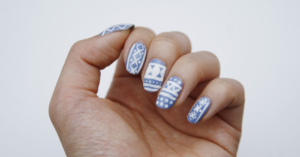 2. "Sweater Weather" Nail Art - wide 2