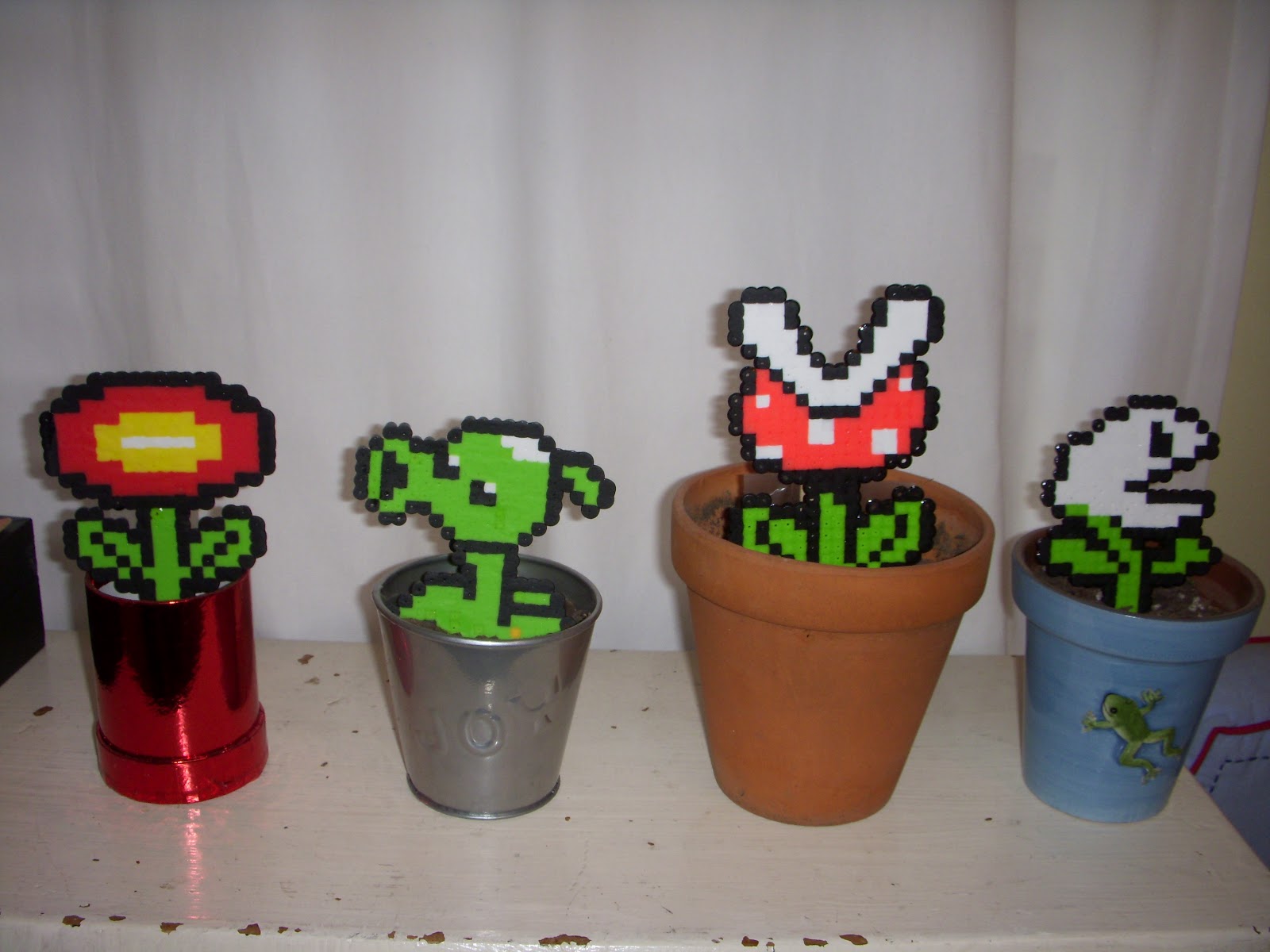 Tyger Eye Creations Perler bead potted plants