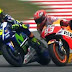 Rossi đạp đổ xe Marquez để về đích tại giải đua MotoGP