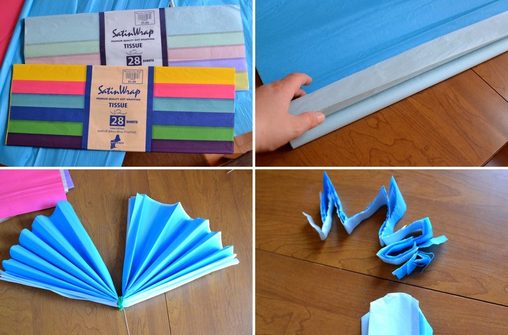 TEODECO: Tissue paper flowers / Seidenpapier-Blumen