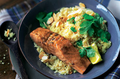 salmon with couscous salmon with couscous