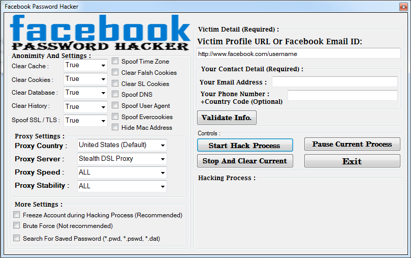 Steal Facebook Account Password