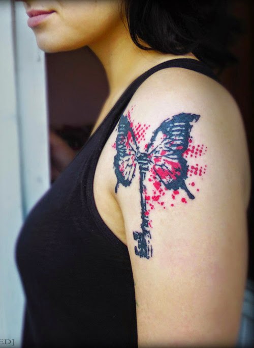 Butterfly Tattoos on Shoulder Butterfly Tattoos on Shoulder
