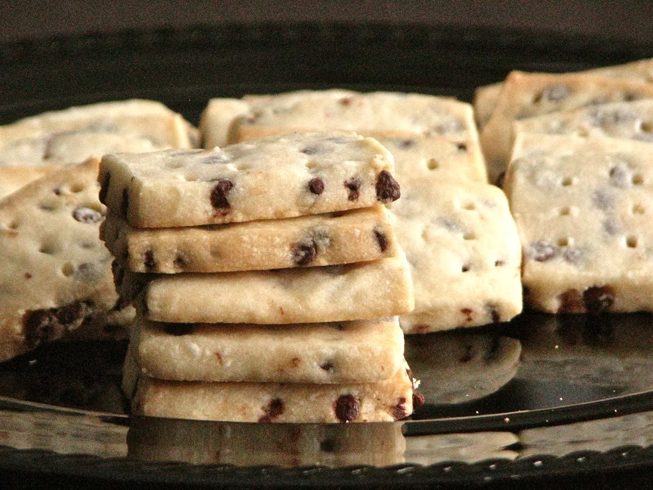 Delectably Mine PeppermintChocolate Chip Shortbread