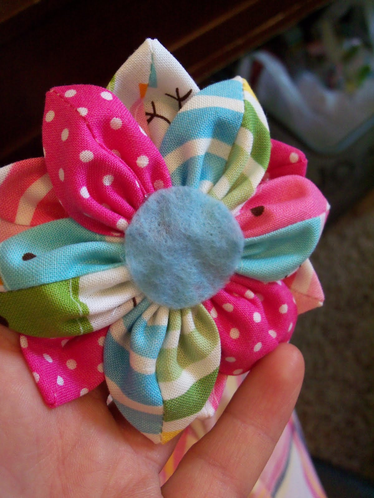 Our Little Life... Fabric Flower Tutorial