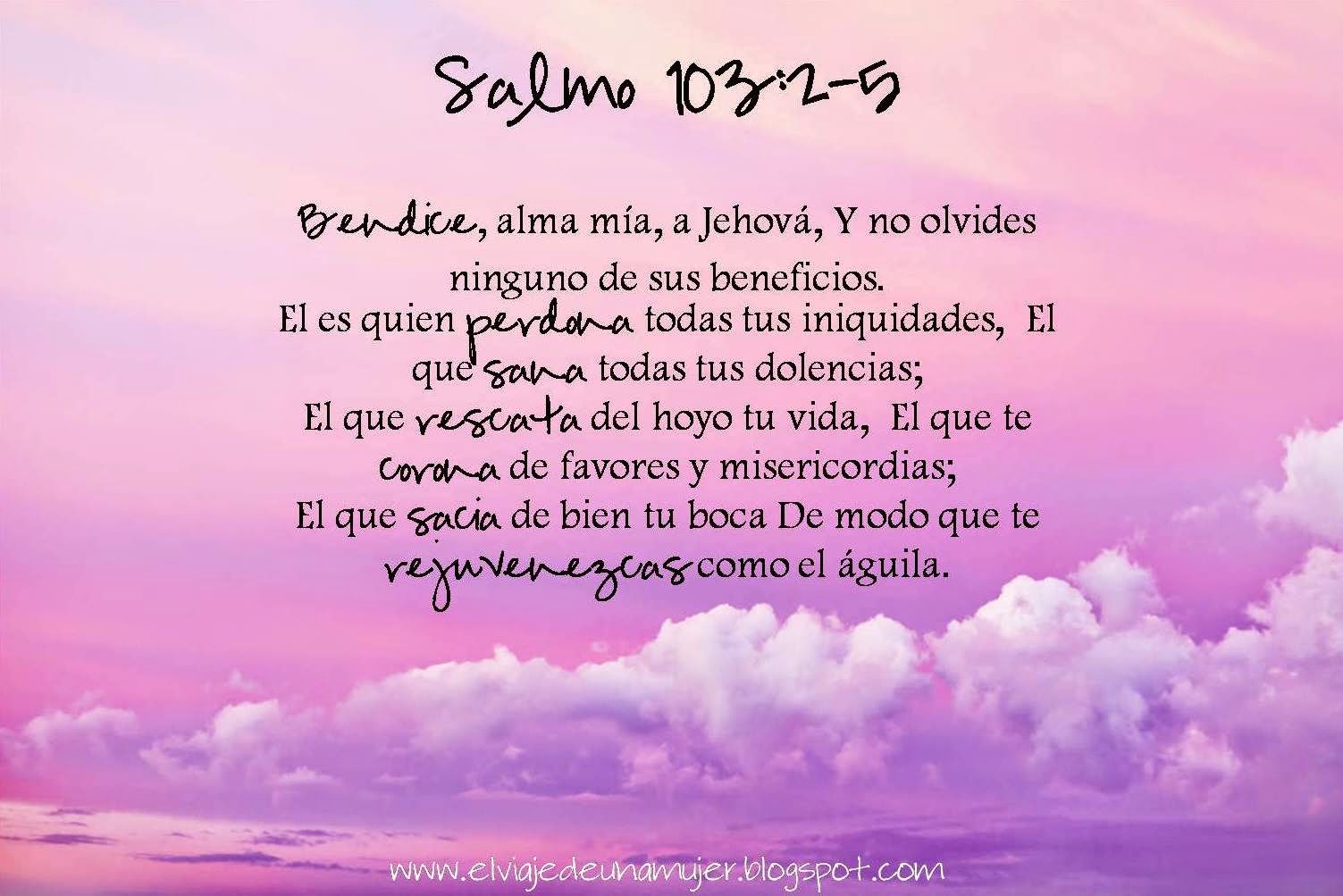 Salmos 103:1-5, Traducción en Lenguaje Actual (TLA)