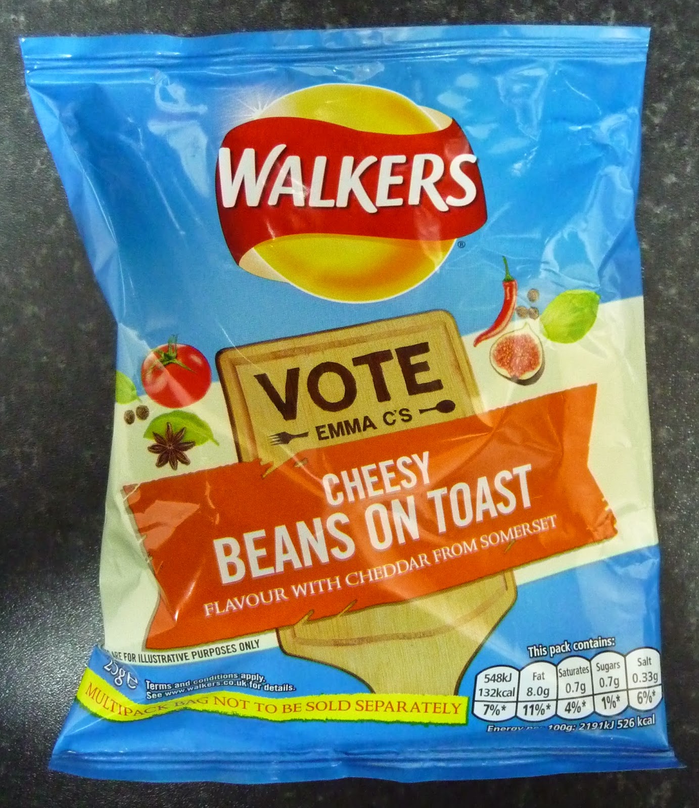 Something to look forward to Walkers Emma C's Cheesy Beans On Toast