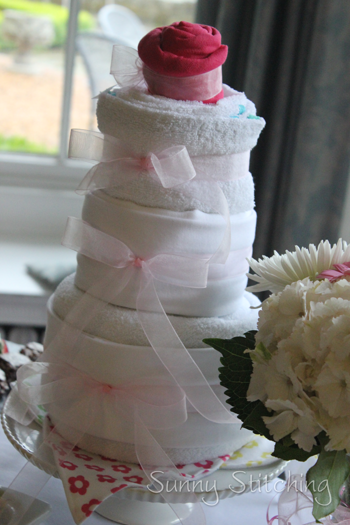 Sunny Stitching Cloth Diaper Cake Tutorial