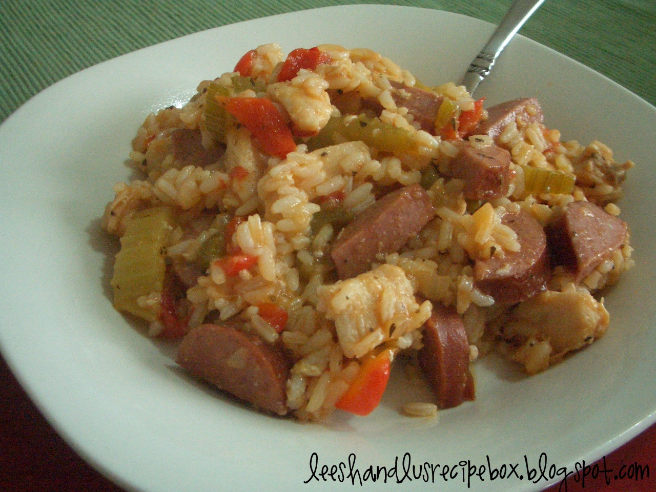 Leesh & Lu's Recipe Box Chicken & Sausage Jambalaya