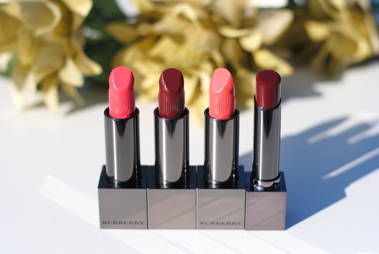 burberry kisses lipstick review Light Crimson Coral Pink Oxblood Midnight Plum