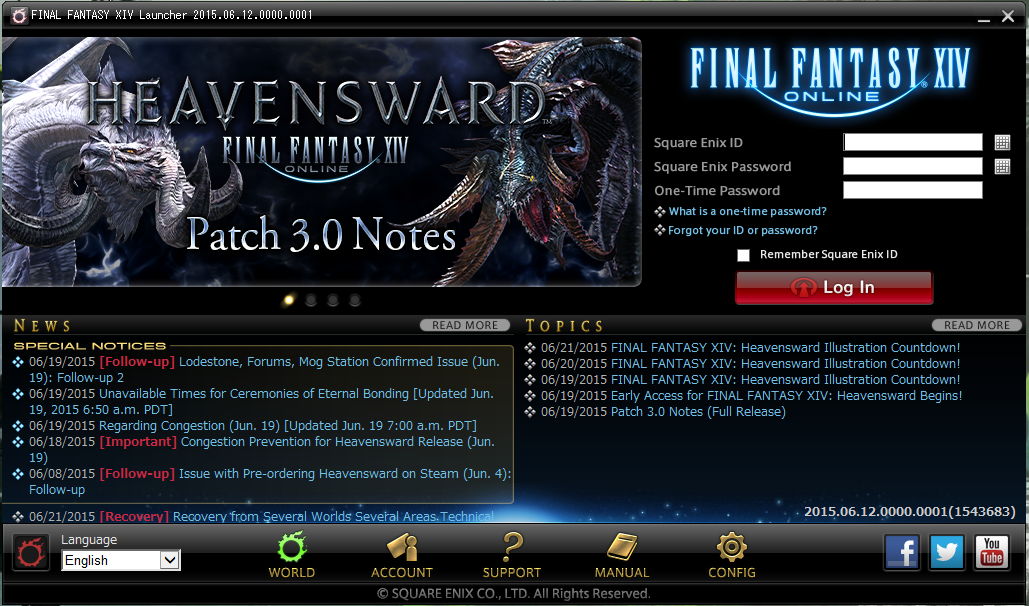 How to recover one time password square enix