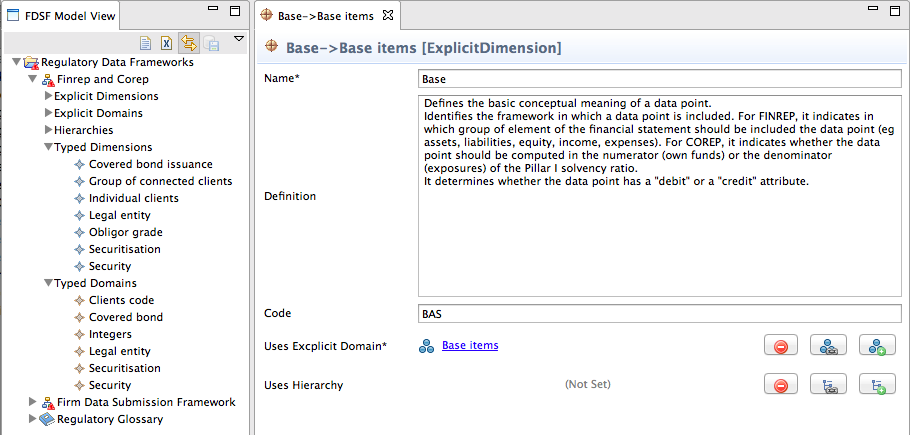 Data Designer: Integrating FDSF and FinRep / CoRep