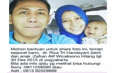 Dokter Berhijab Ini Menghilang Bersama Anak Balitanya, Jika Anda Menemukannya..