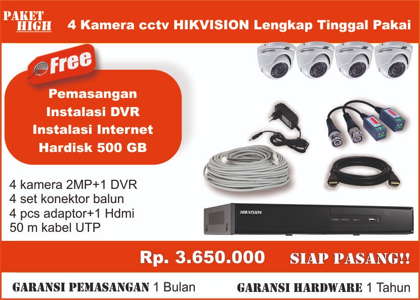 PAKET CCTV HIKVISION