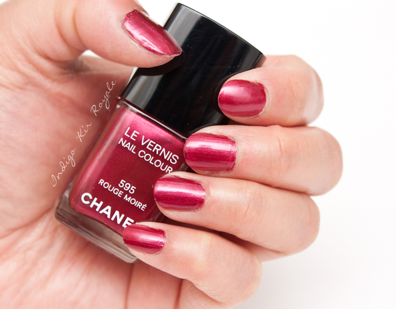 Indigo Kir Royale: CHANEL LE VERNIS IN ROUGE MOIRÉ (595) FROM THE ROUGE  ALLURE MOIRÉ COLLECTION