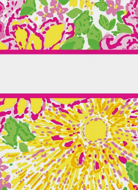 lilly pulitzer binder covers templates