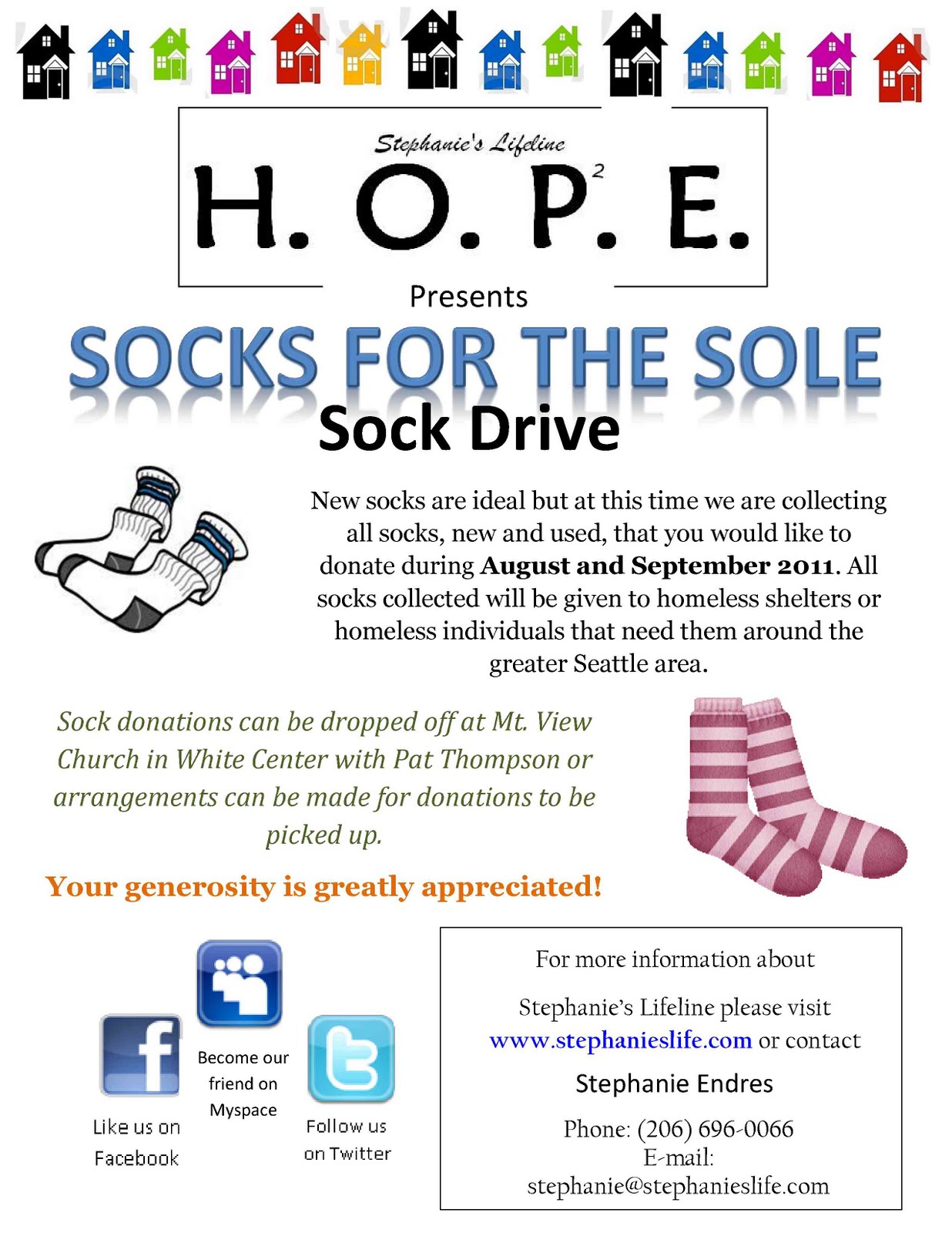 donation flyer