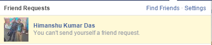 How to Send Friend Request to Own Facebook Profile